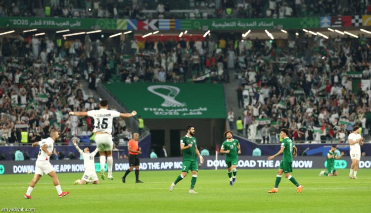 تعادل  فلسطين وسوريا يذهب بهما إلى ربع النهائي ويقصي تونس 