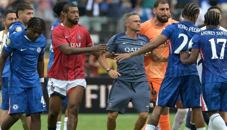  تفاصيل اعتداء مدرب باريس على لاعب تشيلسي 