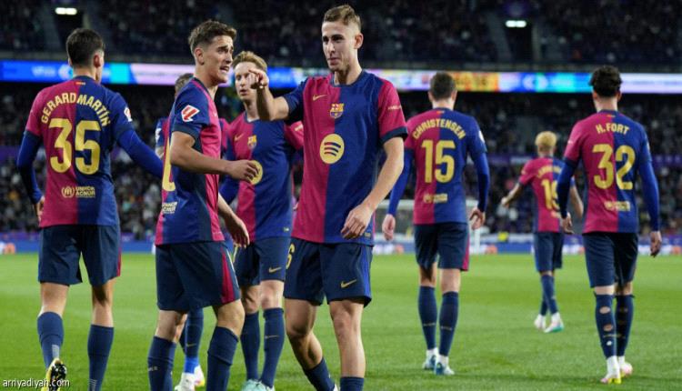 برشلونة يفلت من مطب بلد الوليد
