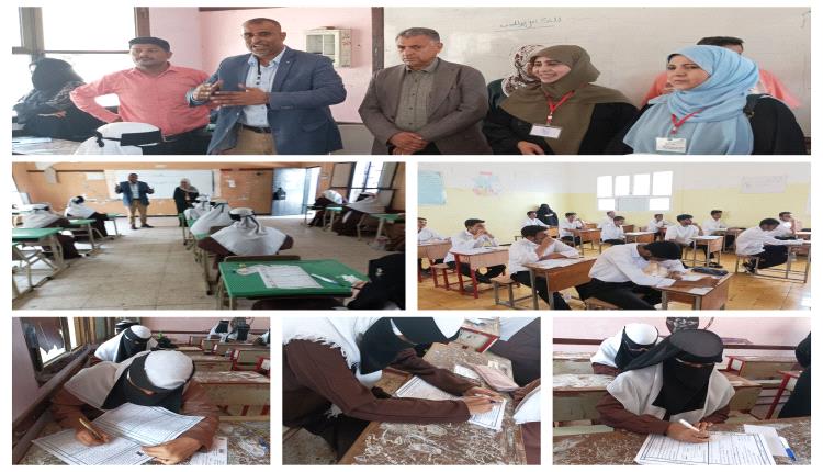 معاون ومبجر وجواد يتفقدوا سير العملية الاختبارية للشهادة الثانوية في مديرية صيرة