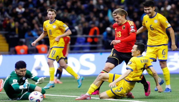 بالتعادل.. كازاخستان تؤجّل تأهل بلجيكا إلى المونديال