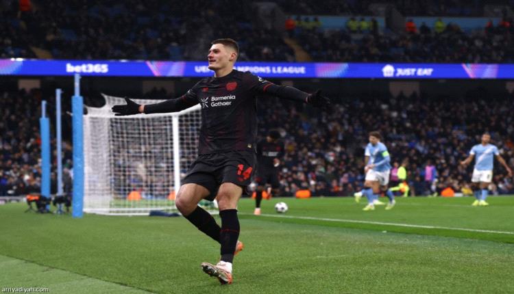 ليفركوزن يفسد مئوية جوارديولا