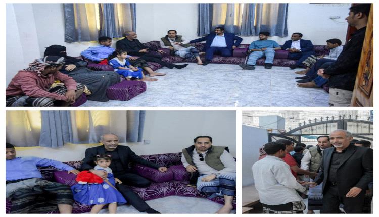 أسرة الشهيد الدكتور عبدالرحمن الشاعر تقدّم الشكر لعضو مجلس القيادة الرئاسي الفريق الركن محمود الصبيحي على زيارته ومواساته