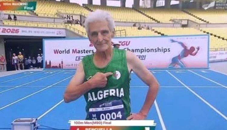 بعمر 92 عاما.. عبد القادر بن قلة يحصد فضية عالمية في السباق