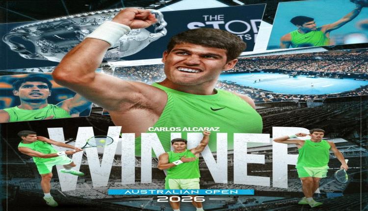 ألكاراز يكتب التاريخ ويتوج باستراليا المفتوحة على حساب ديوكوفيتش