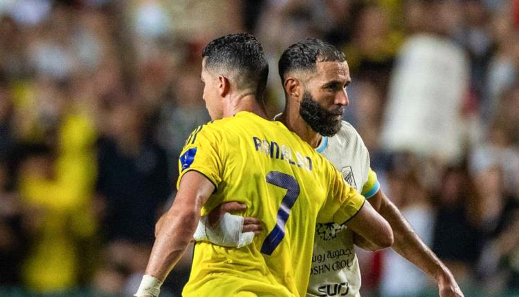 مفاجأة.. رونالدو يعارض انتقال بنزيما إلى الهلال
