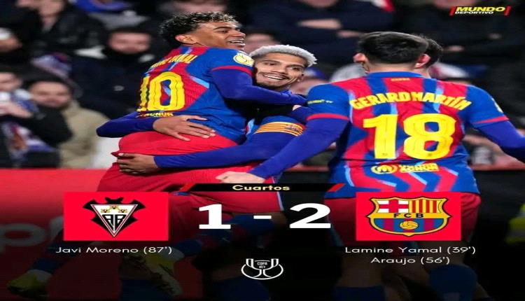 
برشلونة يوقف مفاجآت ألباسيتي ويصعد لنصف نهائي الكأس