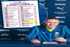 بهدفه في الانفيلد .. هالاند زار شباك كل ملاعب البريميرليج