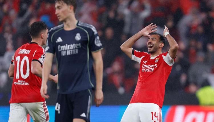 دراما جنونية.. بنفيكا يُسقط ريال مدريد ويرافقه لملحق "الأبطال"