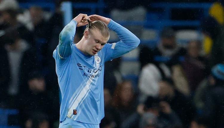 مانشستر سيتي يخشى تعرض هالاند لإصابة خطيرة