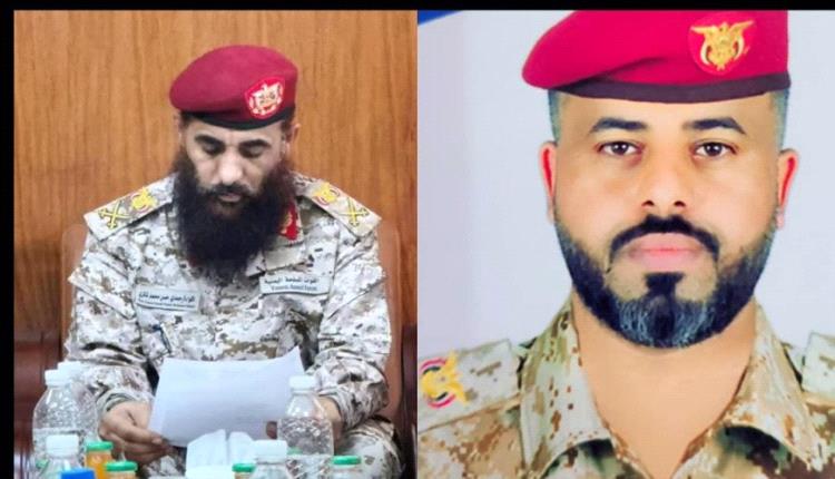 الوليدي يهنئ اللواء حمدي شكري الصبيحي بمناسبة استلامه قيادة المنطقة العسكرية الرابعة
