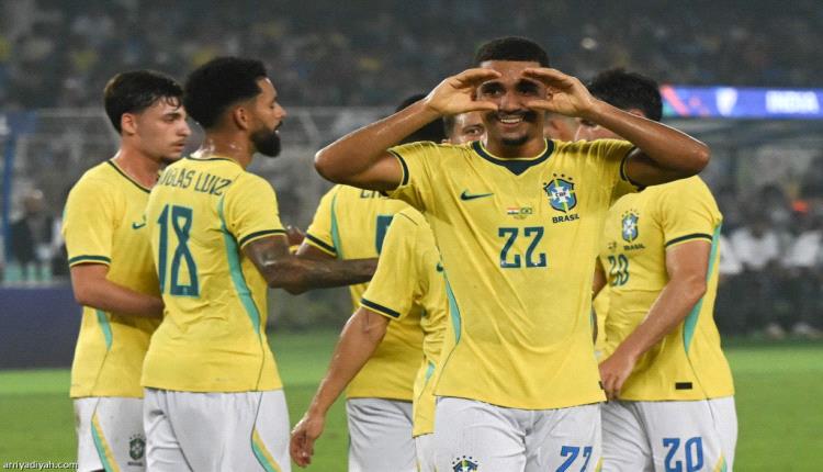 4 أهداف في ودية البرازيل والهند