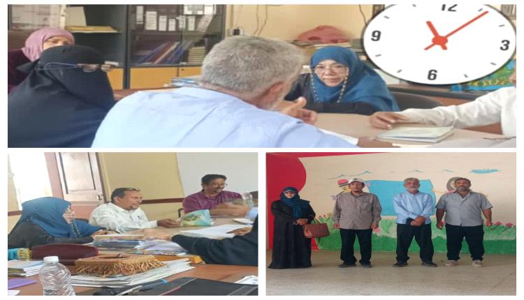 فريق إدارة التعليم بمكتب التربية والتعلبم بعدم ينفذ نزولا ميدانيا لمدارس الشيخ عثمان 