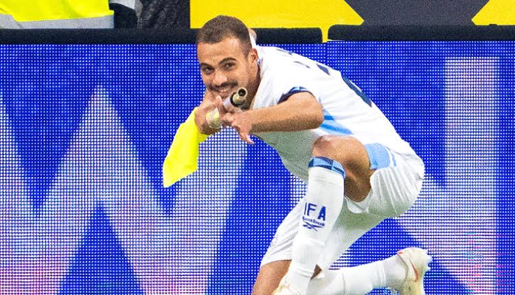 طرد لاعب الكيان الصهيوني بسبب احتفال "إطلاق النار"
